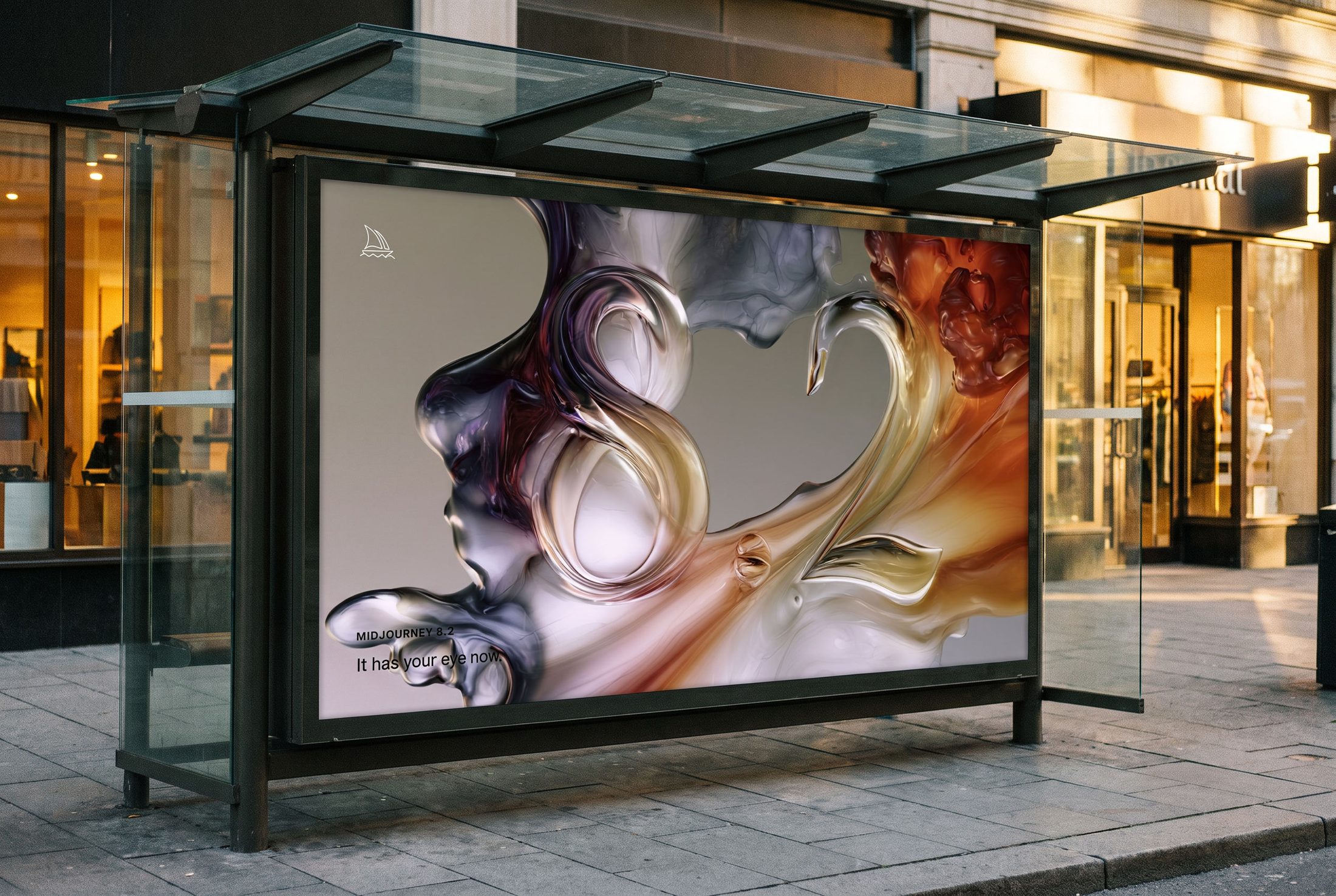 Bus shelter panel