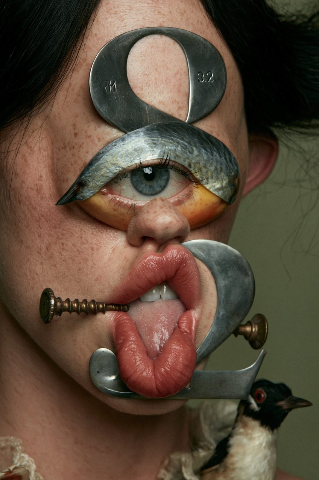8.2 as jewellery on a face