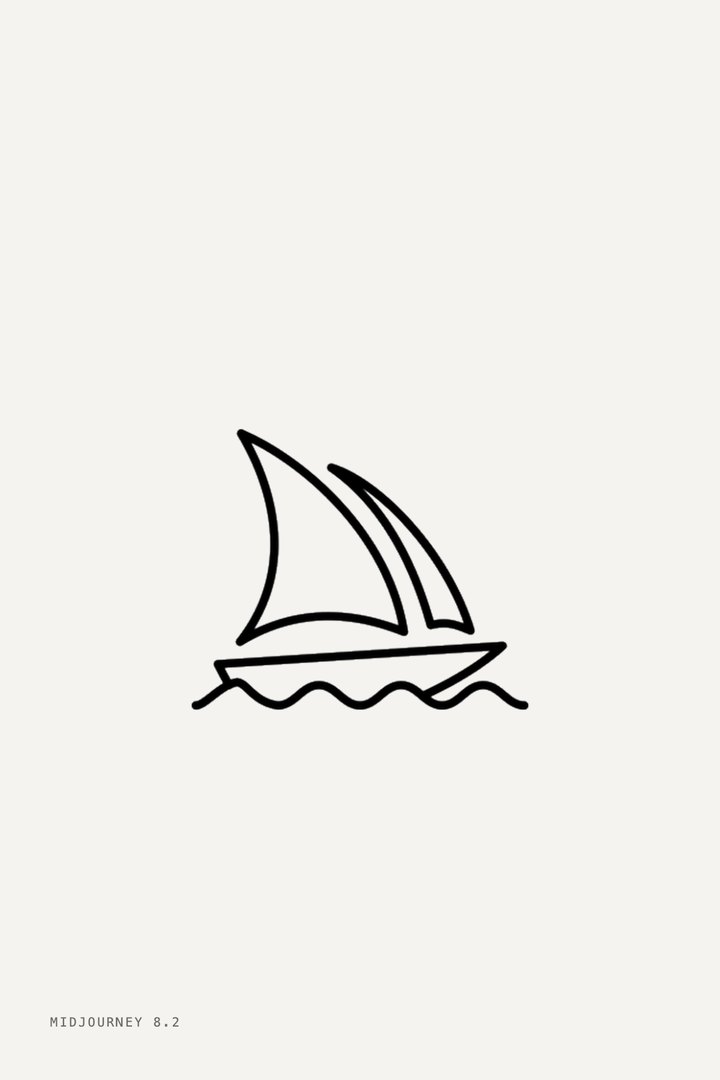 The mark on white