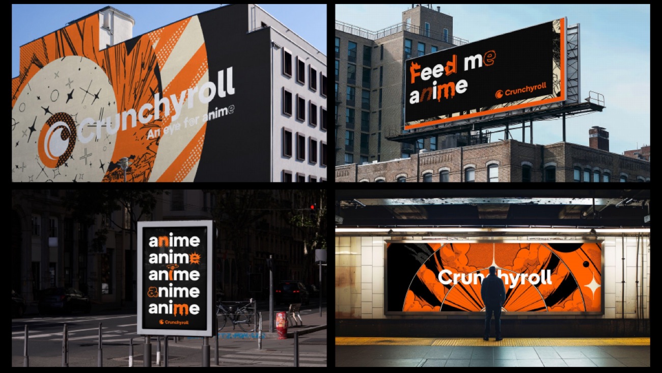 Crunchyroll murals and billboards